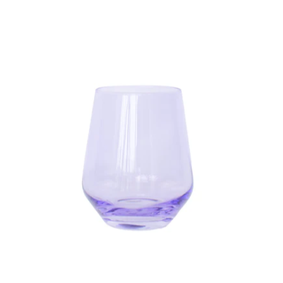 Lavender Stemless Wine Glass