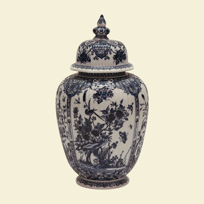 Blue & White Garden Jar