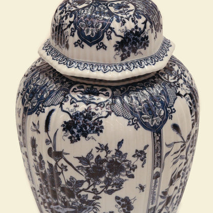 Blue & White Garden Jar