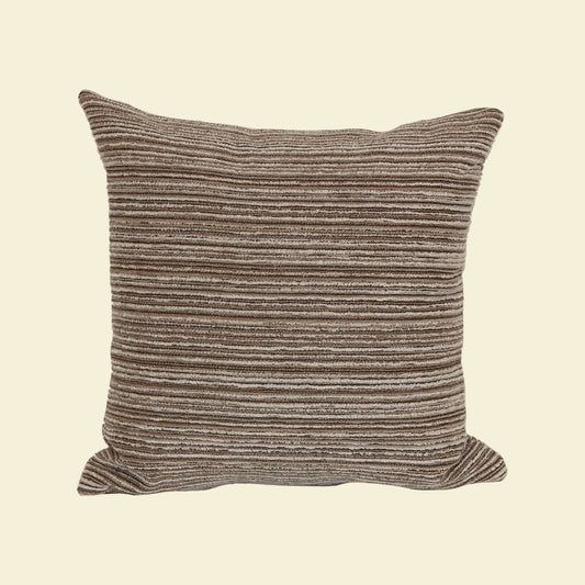 Grey/Brown Plaid Pillow 18"x18"