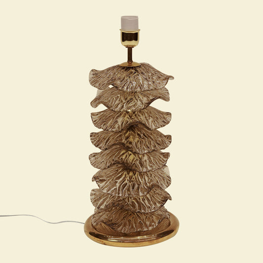 Brown Ruffle Lamp