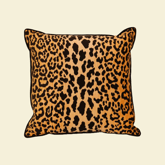 Cheetah Print Velvet Pillow