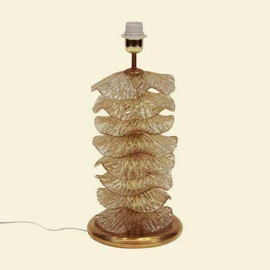 Gold Ruffle Lamp