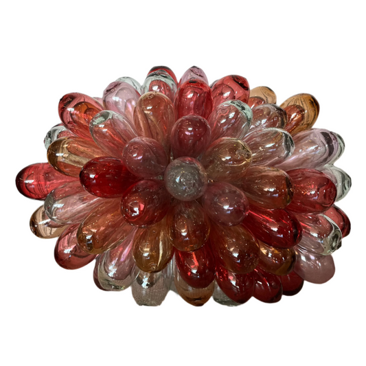 Baladi Sculpture in Clear/Rose/Salmon