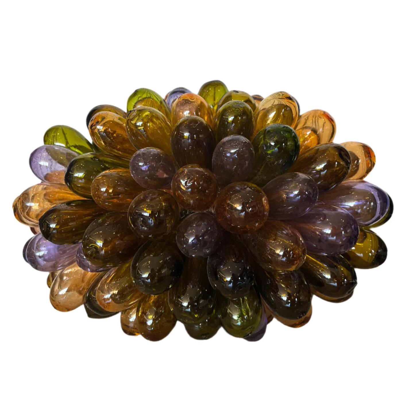 Baladi Sculpture in Olive/Orange/Violet