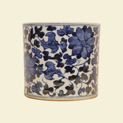 Large Dynasty Orchid Pot Peony Vine Motif