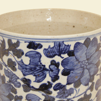 Large Dynasty Orchid Pot Peony Vine Motif