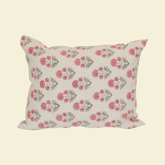 Large Floral Print Pillow 22''x16''