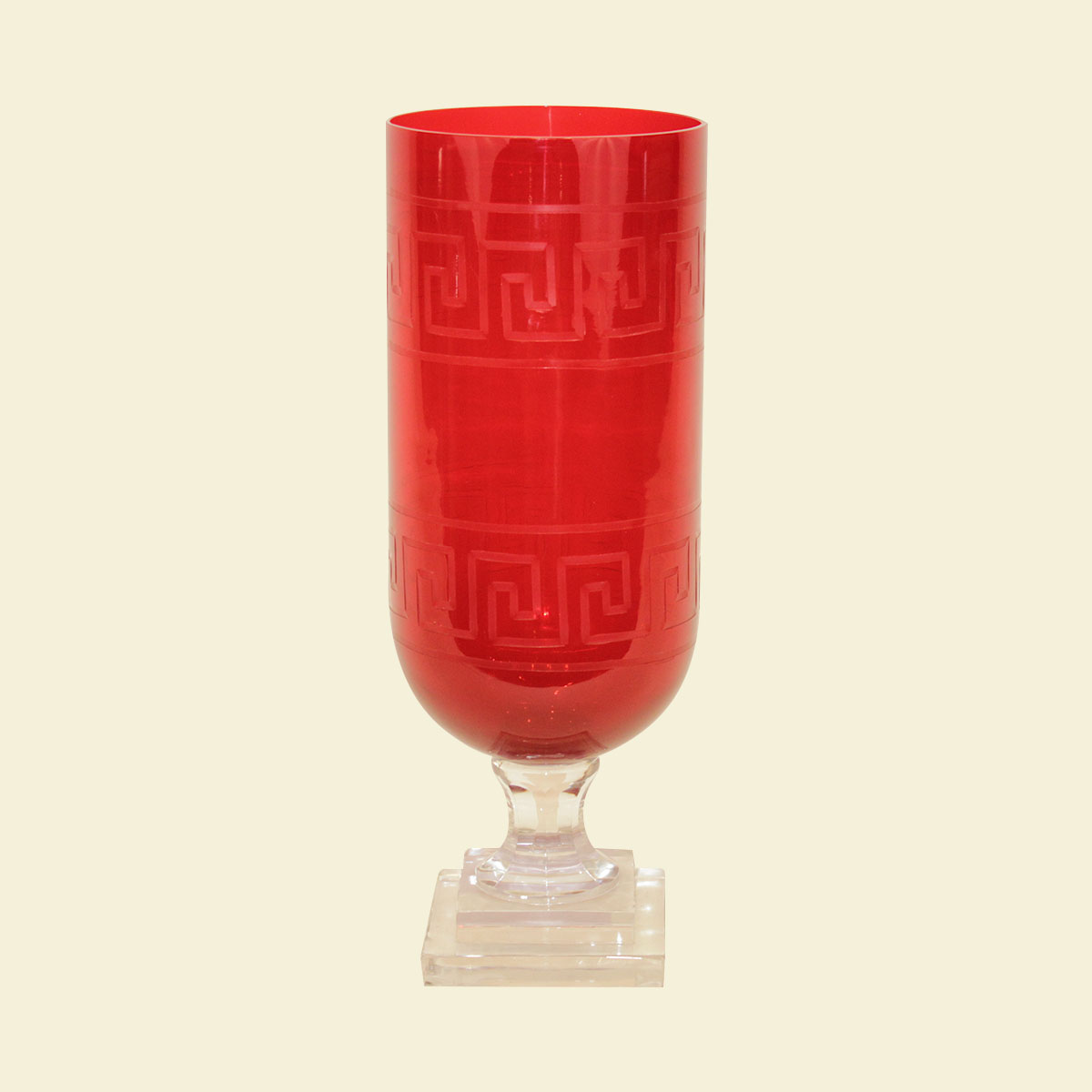 Red Greek Key Hurricane