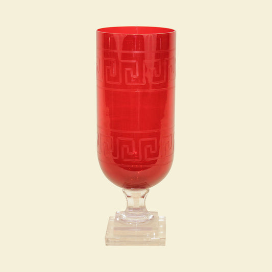 Red Greek Key Hurricane