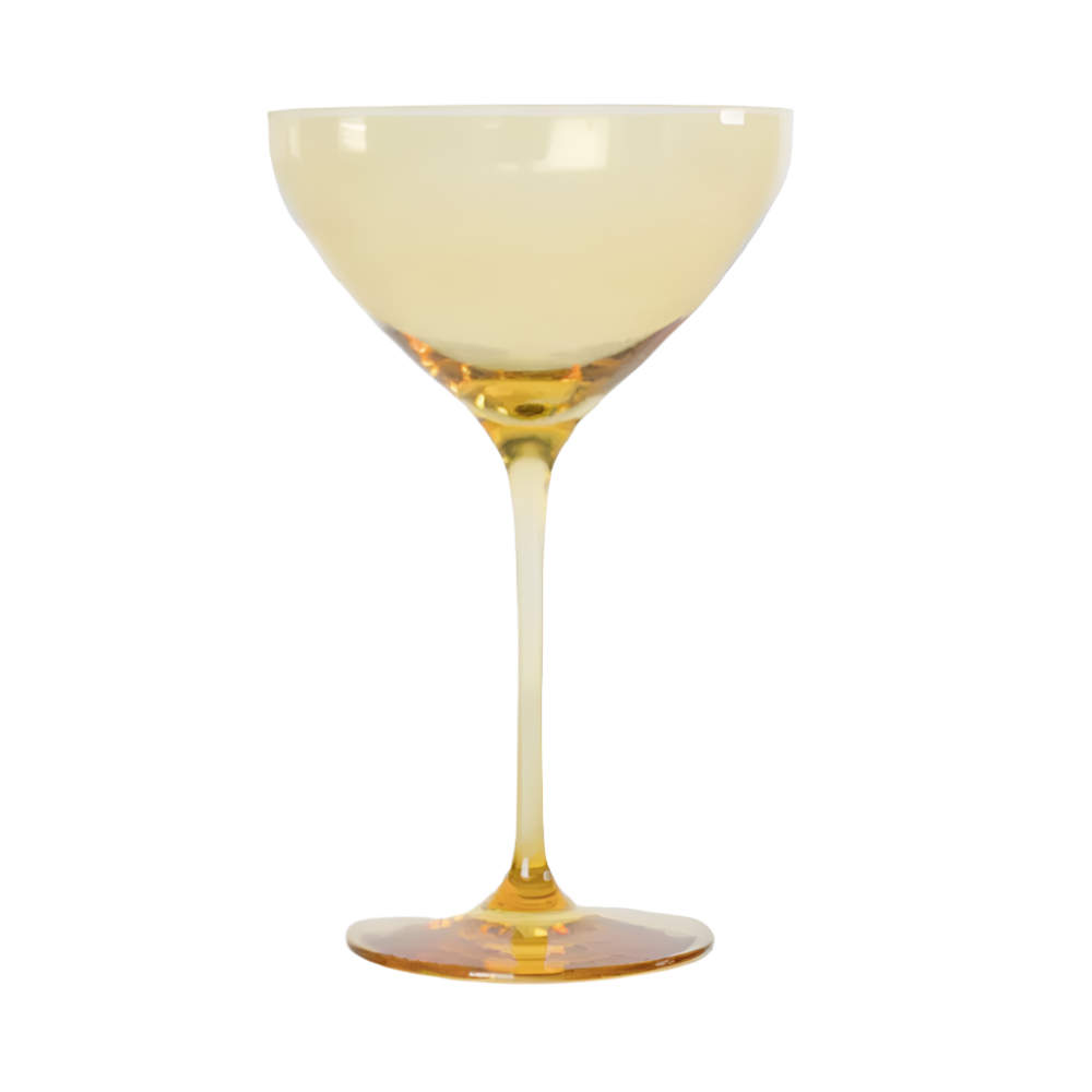 Yellow Martini Glass