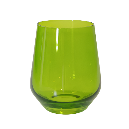 Forest Green Stemless Wine Glass