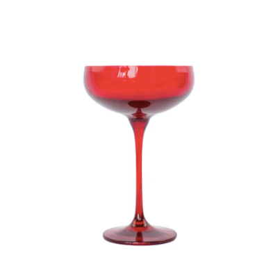 Red Champagne Coupe