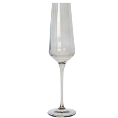 Gray Smoke Champagne Flute