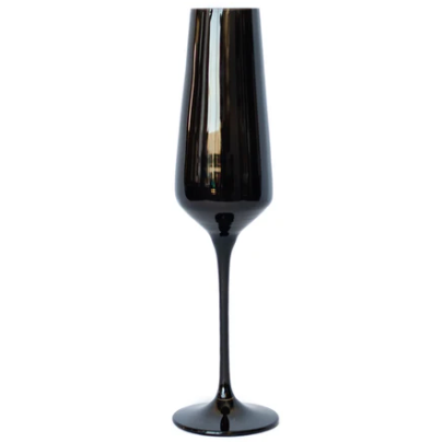 Black Champagne Flute