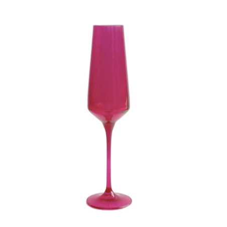 Fuchsia Champagne Flute