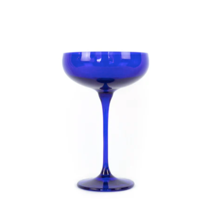 Royal Blue Champagne Coupe