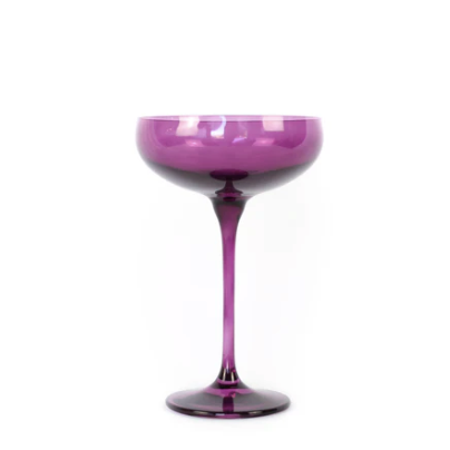 Amethyst Champagne Coupe