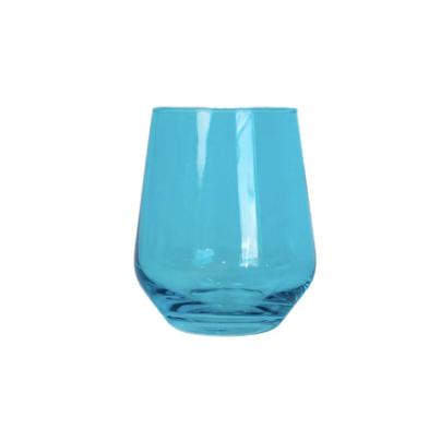 Ocean Blue Stemless Wine Glass