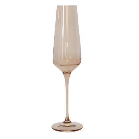 Amber Smoke Champagne Flute