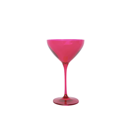 Fuchsia Martini Glass