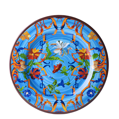 Turquoise Pancale Plate