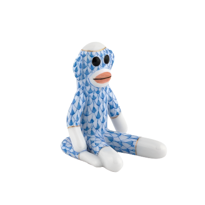 Sock Monkey, Fishnet Blue