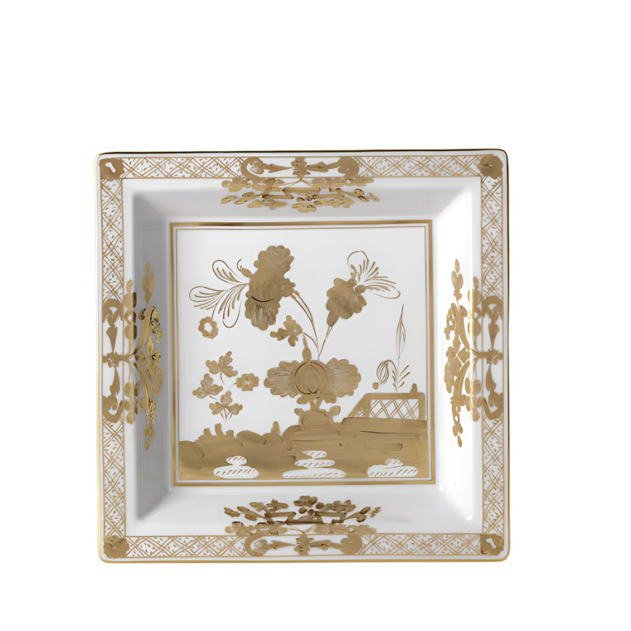 Oriente Italiano Large Square Change Tray, Aurum