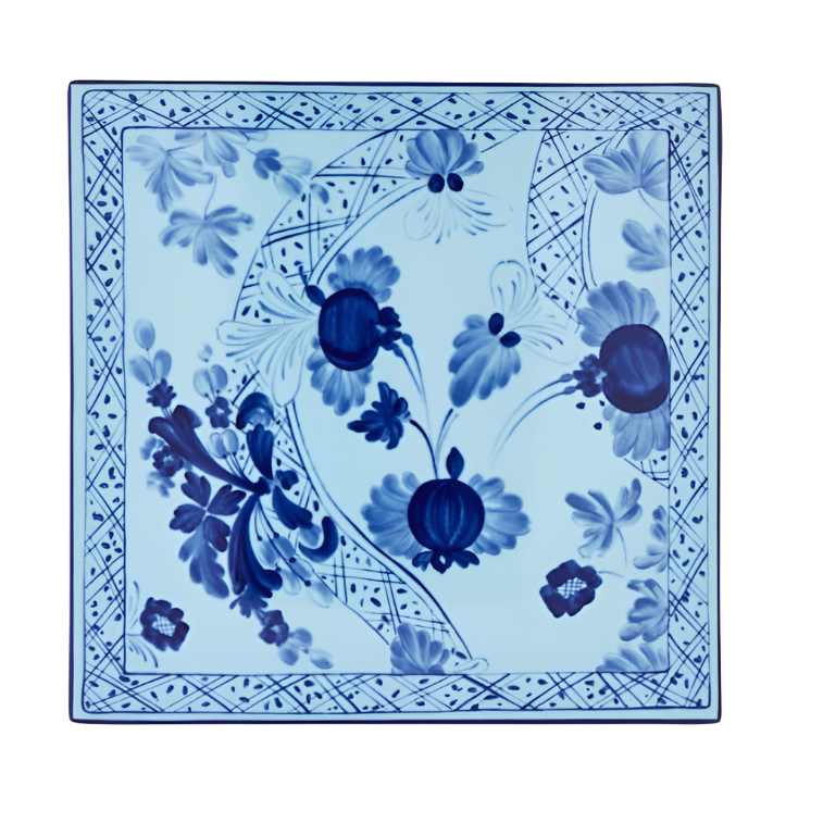 Oriente Italiano Set of 2 Porcelain Placemats, Iris