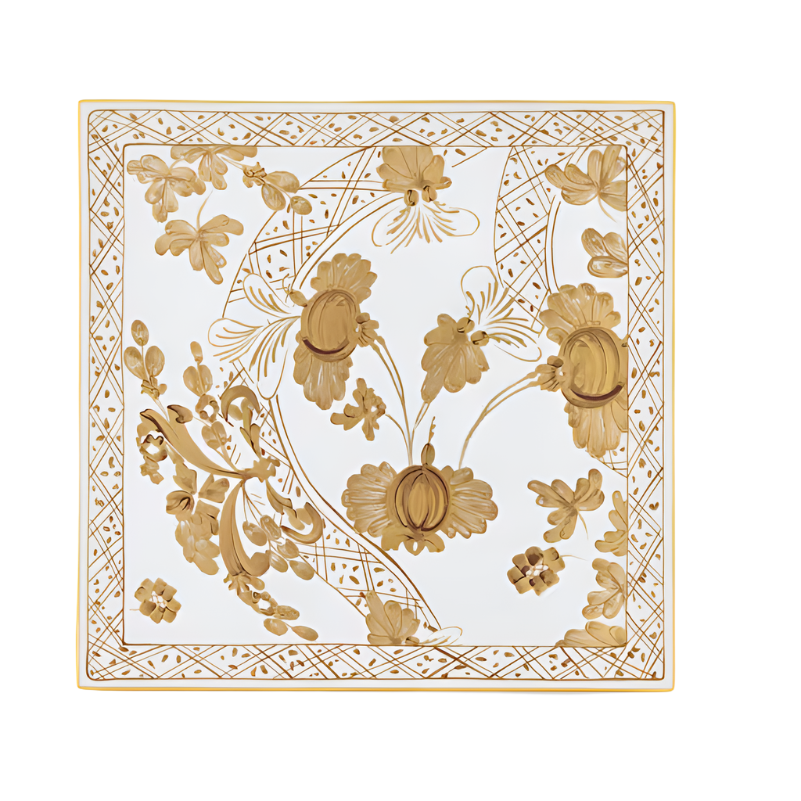 Oriente Italiano Set of 2 Porcelain Placemats, Aurum