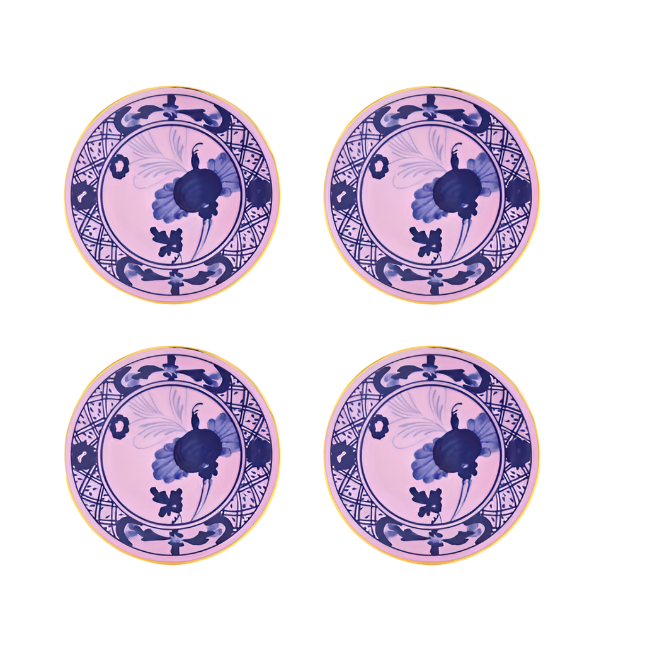 Oriente Italiano Set of 4 Coasters, Azalea