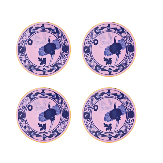 Oriente Italiano Set of 4 Coasters, Azalea