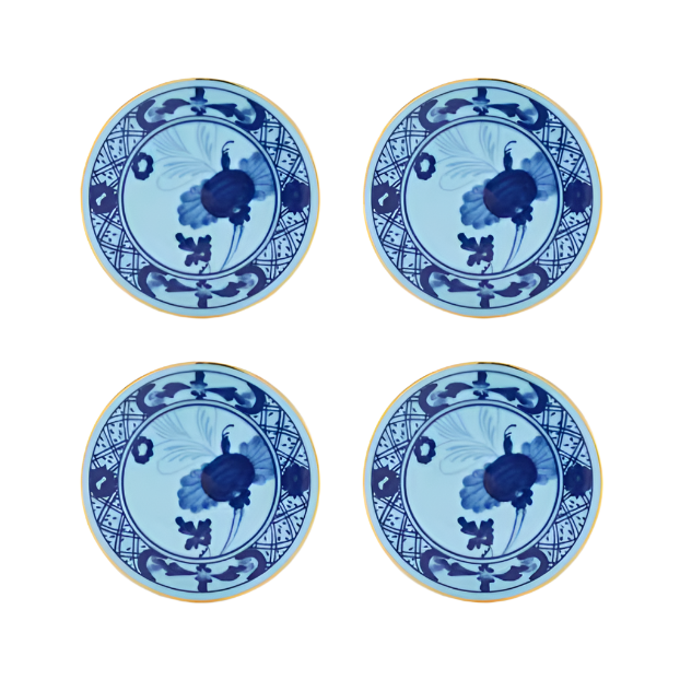 Oriente Italiano Set of 4 Coasters, Iris