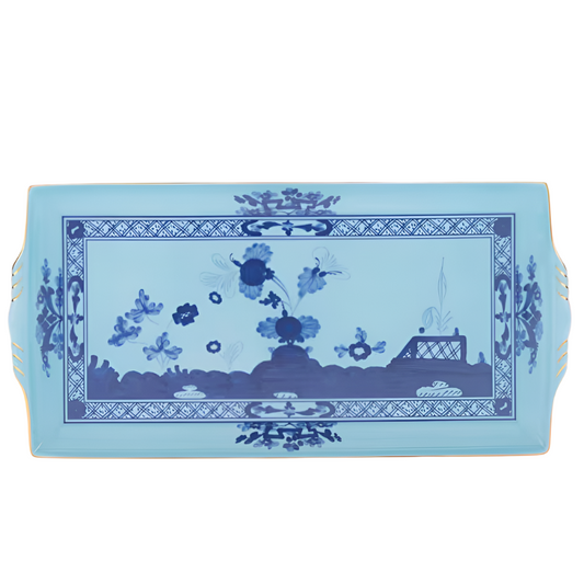 Oriente Italiano Rectangular Large Tray, Iris