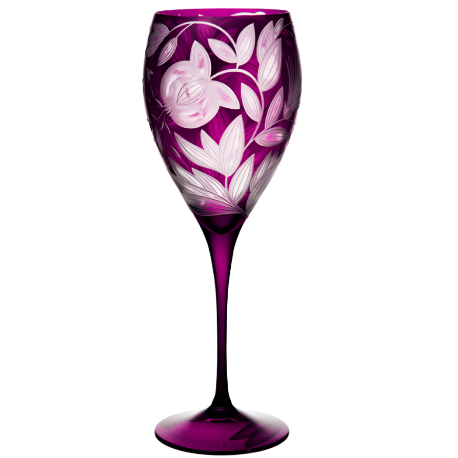 Verdure Wine Goblet, Purple