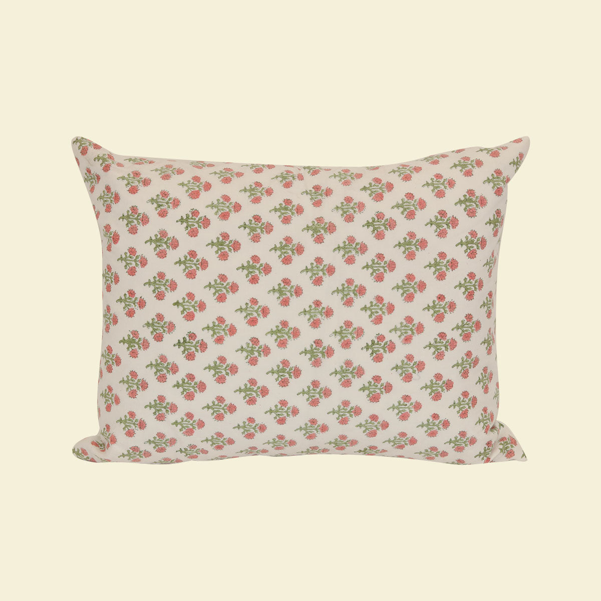 Small Floral Print Pillow 22"x16''