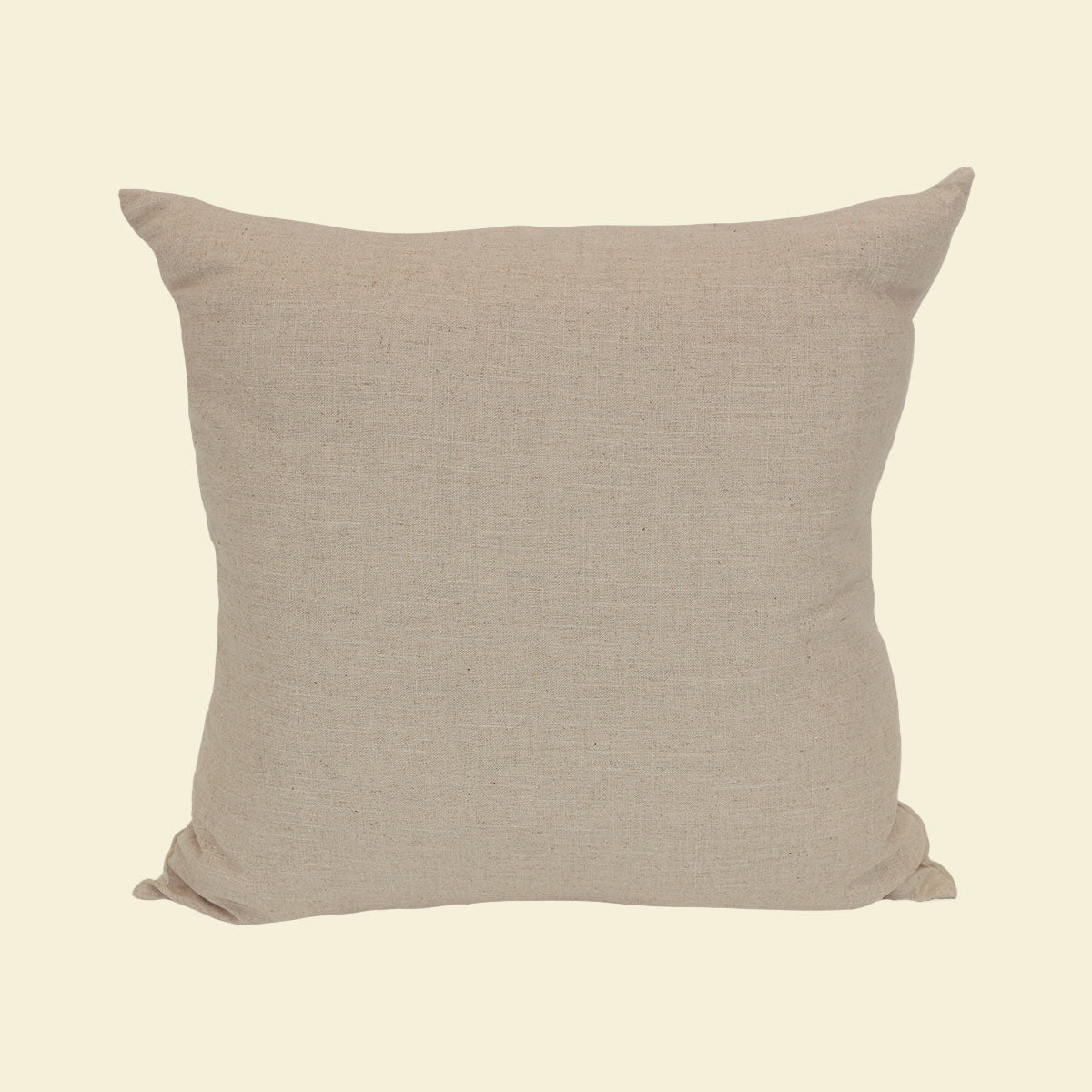 Tan and White Graffito Pillow 20"x20"