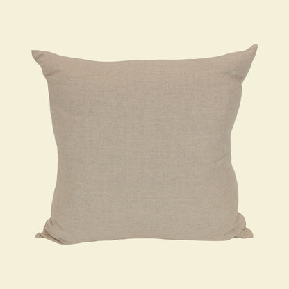 Tan and White Graffito Pillow 20"x20"