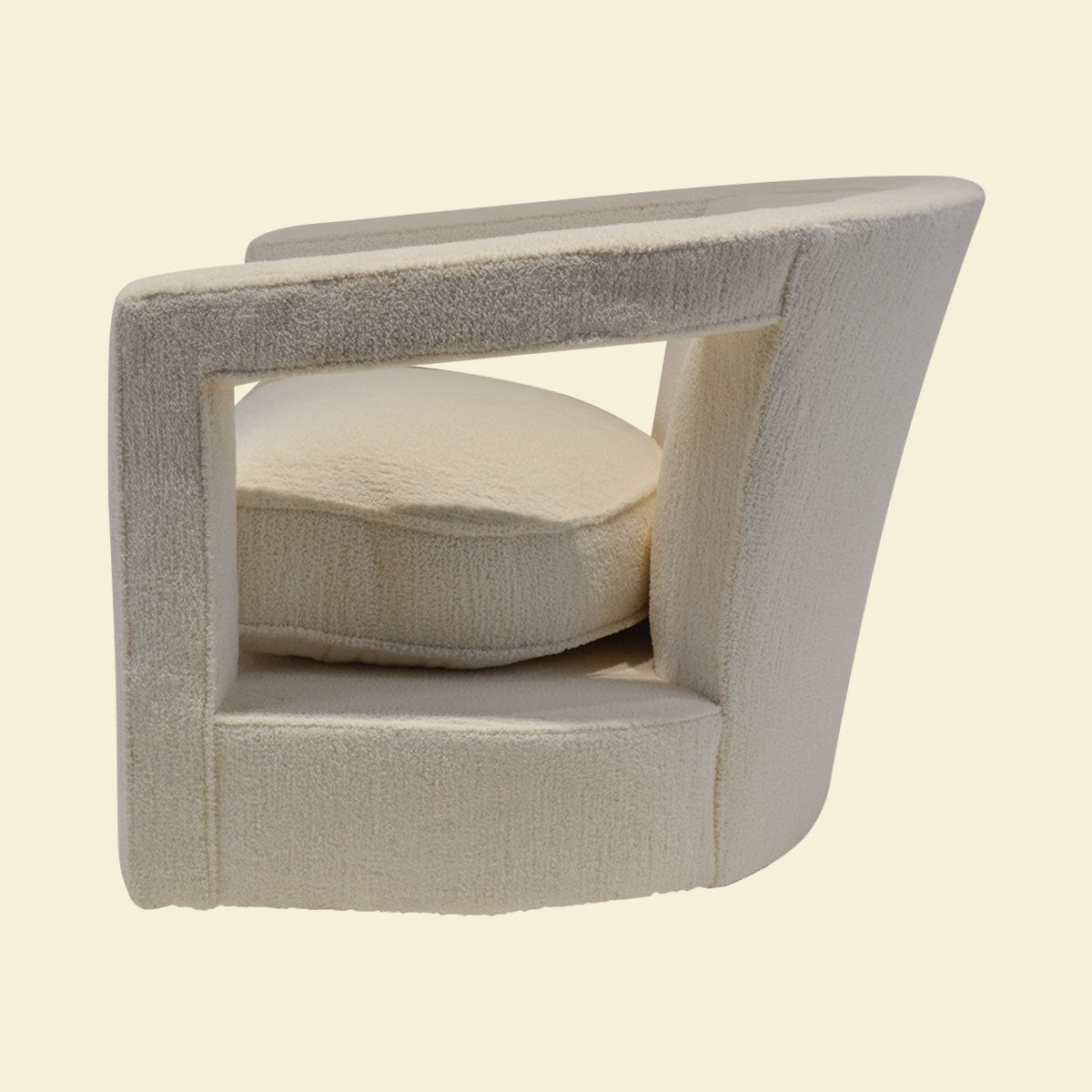 White Alana Swivel Chair as a Pair